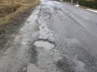 miniatura droga 1847R - najbardziej dziurawy fragment w Szebniach