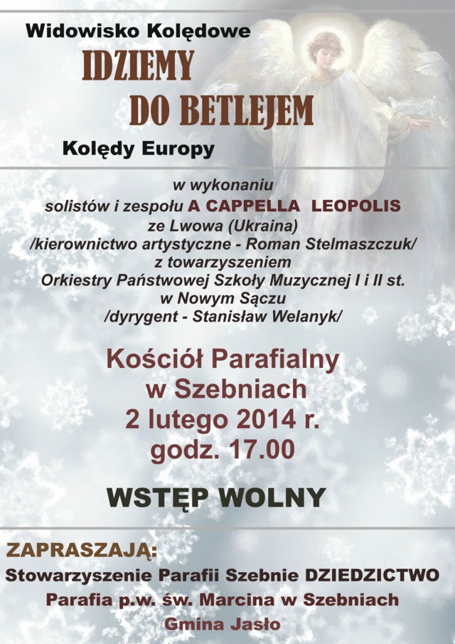 Koncert A Capella Leopolis - Szebnie - plakat