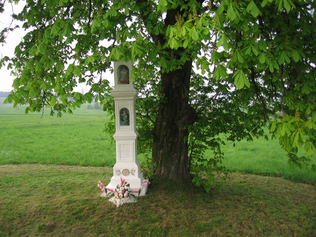 Kapliczka przy drodze do Bierówki