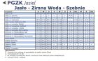 miniatura Rozkład Jasło - Szebnie od 7.10.2023