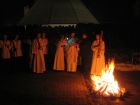 miniatura Wigilia Paschalna - Liturgia Światła - przy ognisku
