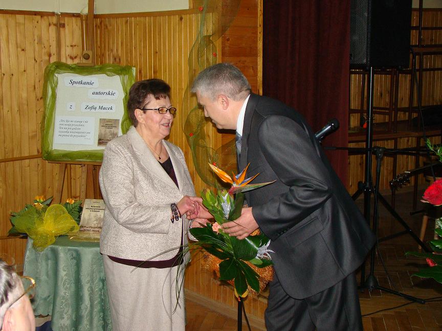 Zofia Macek i radny gminy Jasło Wojciech Piękoś